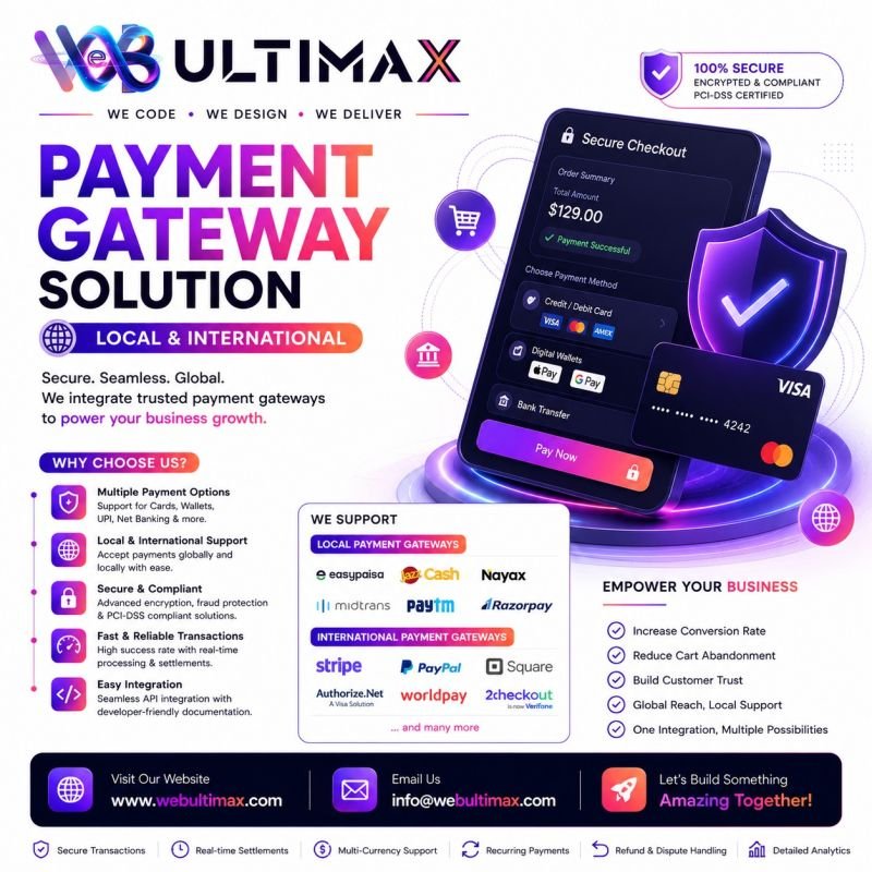 Web Ultimax original social media post - Payment Gateway Solutions
